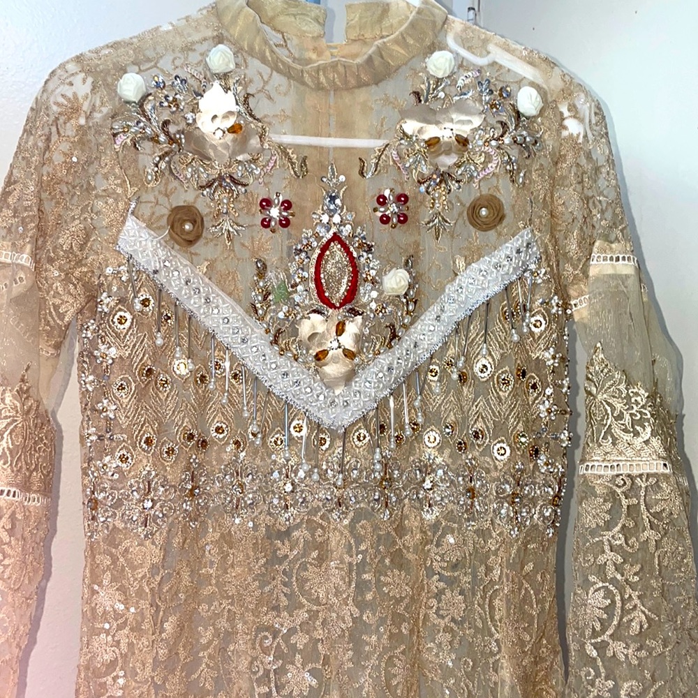 Pakistani Heavy embroidered wedding dress